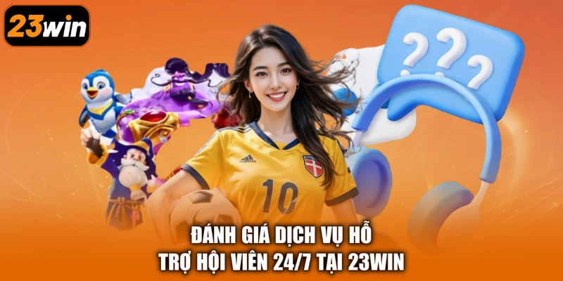 Đánh giá dịch vụ hỗ trợ hội viên 24/7 tại 23Win