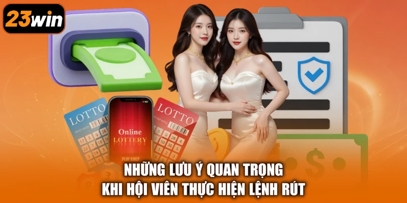 Những lưu ý quan trọng khi hội viên thực hiện lệnh rút