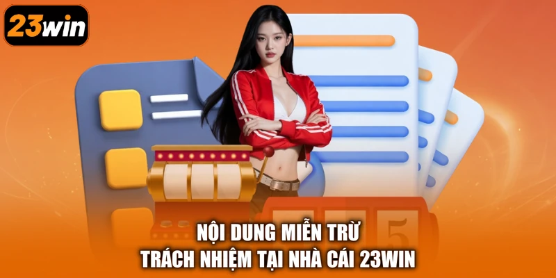 Nội dung miễn trừ trách nhiệm tại nhà cái 23Win